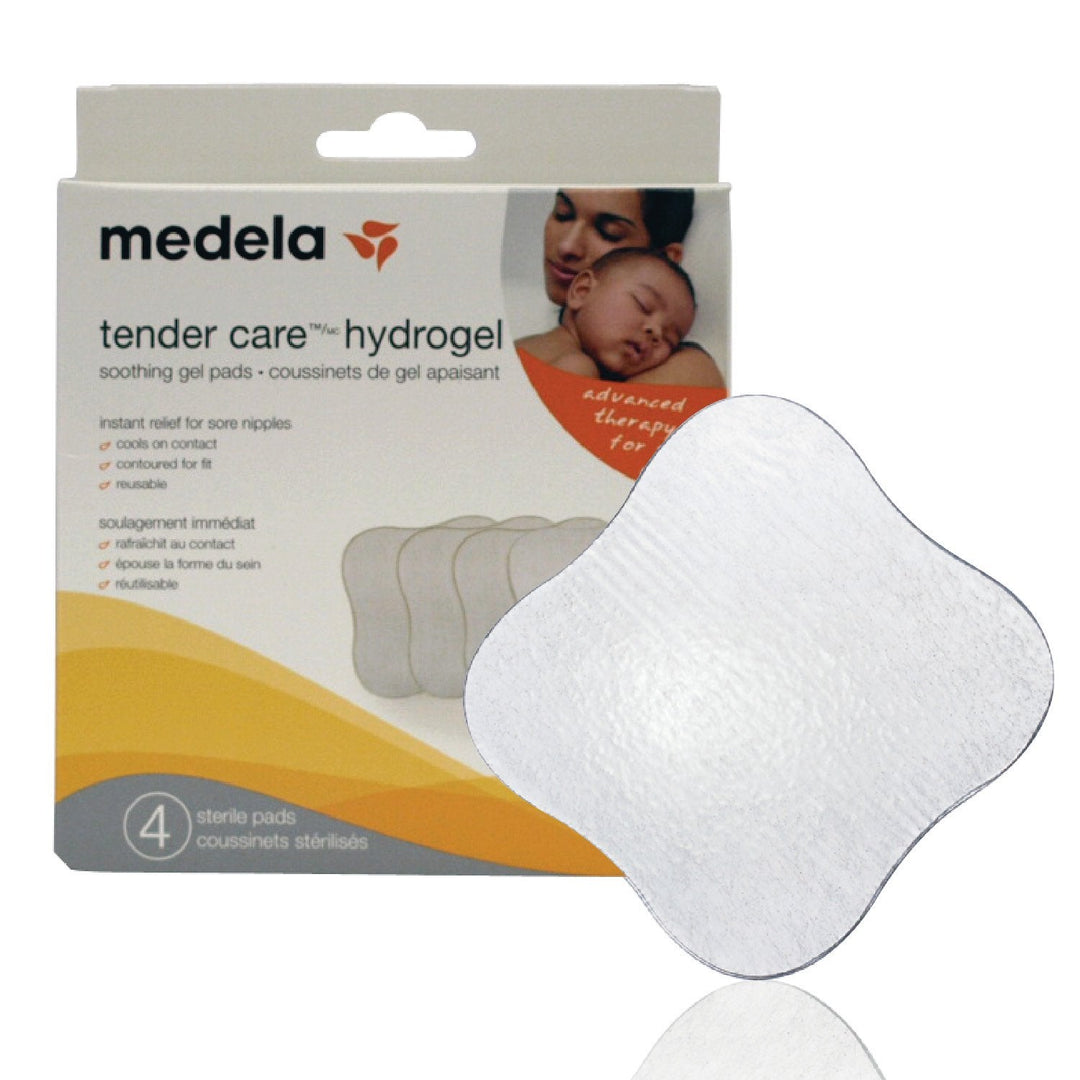 Medela Hydrogel Pads - Instant soothing relief and cooling for sore  nipples, reusable, Pack of 4 individually wrapped sterile pads