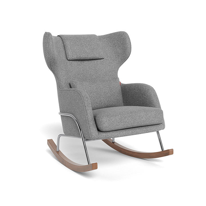 Monte Grand Jackson Rocker (Chrome Frame) SPECIAL ORDER-Nursery-Monte Design-Performance Weave: Pepper Grey-028068 CM PG-babyandme.ca