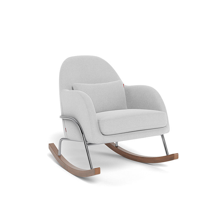 Monte Jackie Rocker (Chrome Frame) SPECIAL ORDER-Nursery-Monte Design-Performance Heathered: Ash-026057 CM AS-babyandme.ca