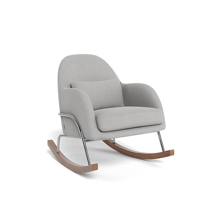 Monte Jackie Rocker (Chrome Frame) SPECIAL ORDER-Nursery-Monte Design-Performance Weave: Cloud Grey-026057 CM CG-babyandme.ca