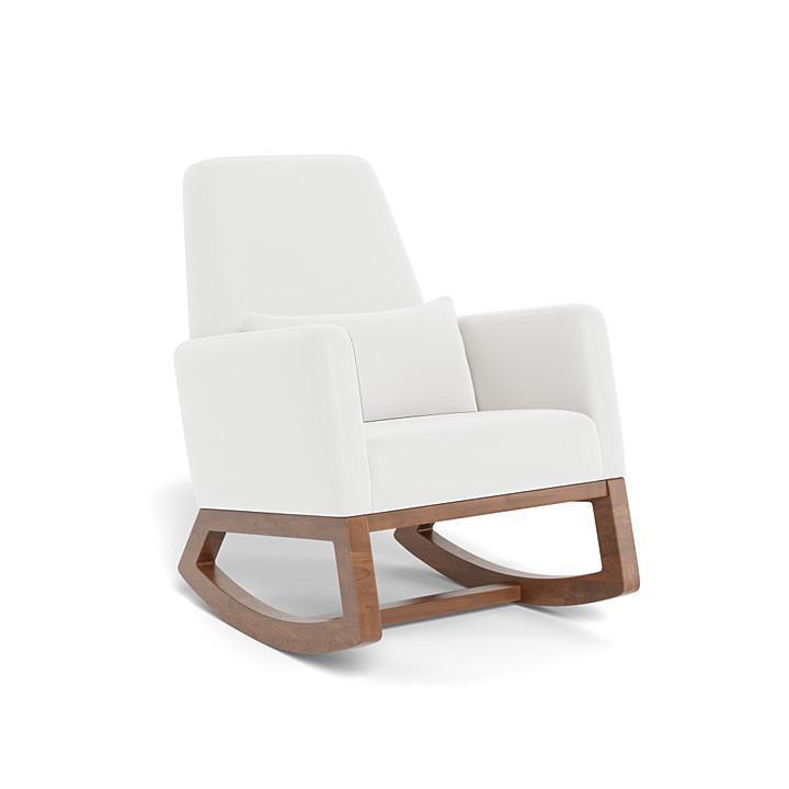 Monte Joya Rocker (Walnut Base) SPECIAL ORDER-Nursery-Monte Design-Enviroleather: White-011167 WN WH-babyandme.ca