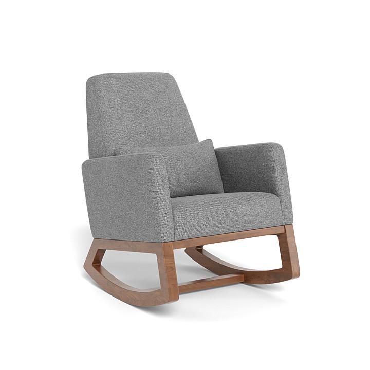 Monte Joya Rocker (Walnut Base) SPECIAL ORDER-Nursery-Monte Design-Performance Weave: Pepper Grey-011167 WN PG-babyandme.ca