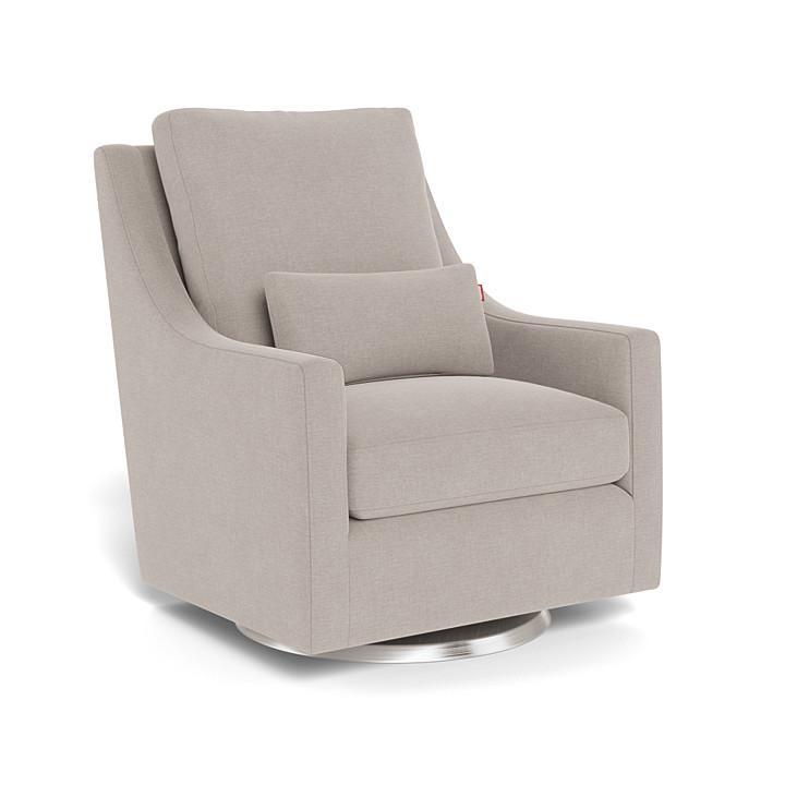 Monte Vera Swivel Glider (Stainless Steel Base) SPECIAL ORDER-Nursery-Monte Design-Performance Heathered: Sand-025685 SS SA-babyandme.ca