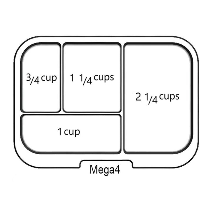 Munchbox Mega4 Extra Tray (Clear)-Feeding-MunchBox-030143 CL-babyandme.ca