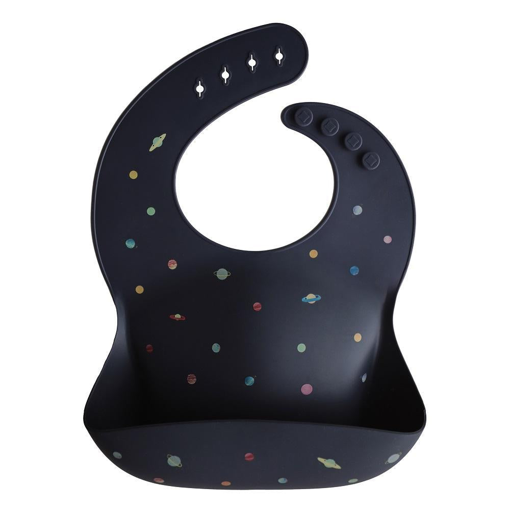 Mushie Silicone Baby Bib (Planets)-Feeding-Mushie-028661 PL-babyandme.ca