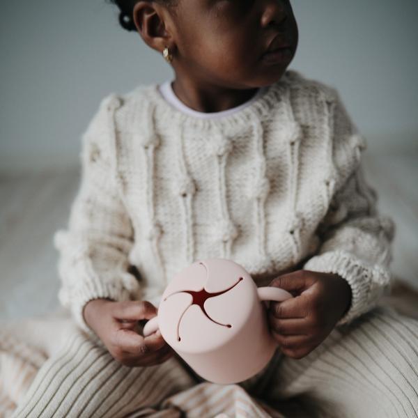 Mushie Snack Cup (Blush)-Feeding-Mushie-028665 BS-babyandme.ca