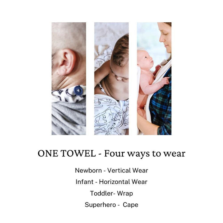 Oneberrie Bare Bundle Towel (Here Comes the Sun)-Health-Oneberrie-024293 HS-babyandme.ca