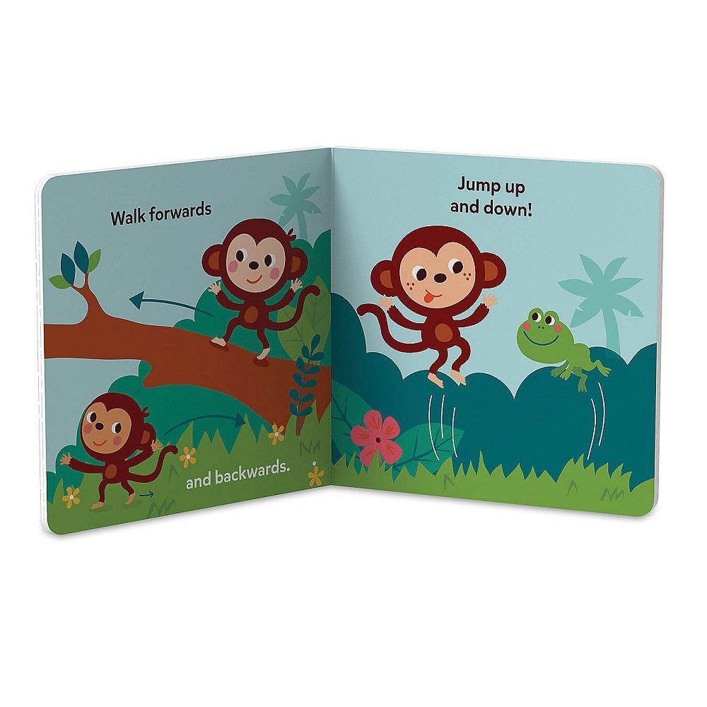 Peaceable Kingdom Wiggle, Giggle, Monkey Around Board Book-Toys & Learning-Peaceable Kingdom-030082 WG-babyandme.ca