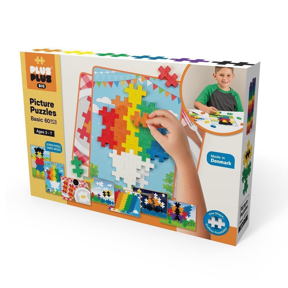 Plus Plus BIG Picture Puzzles 60-Piece (Basic Mix)-Toys & Learning-Plus-Plus-027561 BA-babyandme.ca