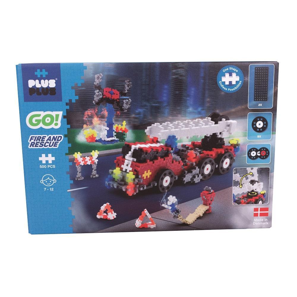 Plus Plus Mini GO! 500-Piece Set (Fire & Rescue)-Toys & Learning-Plus-Plus-027859 FR-babyandme.ca