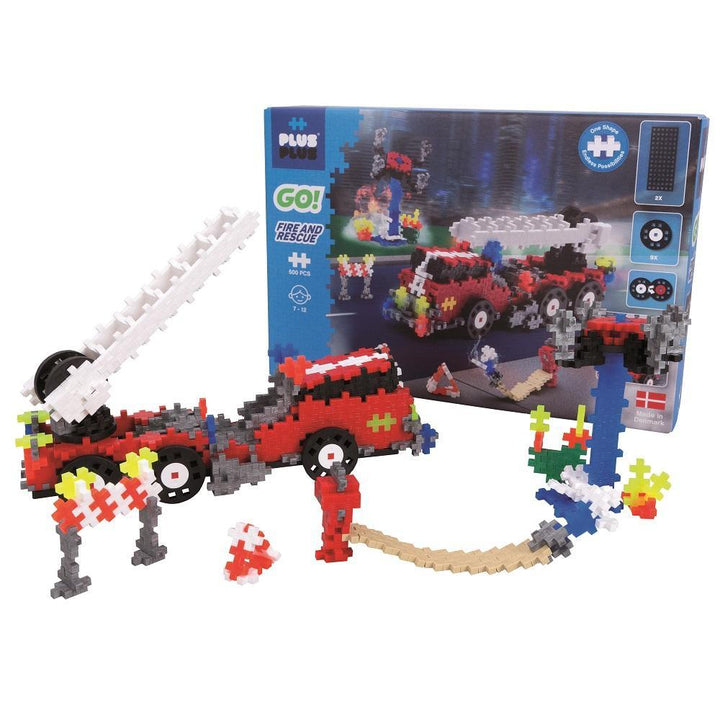 Plus Plus Mini GO! 500-Piece Set (Fire & Rescue)-Toys & Learning-Plus-Plus-027859 FR-babyandme.ca