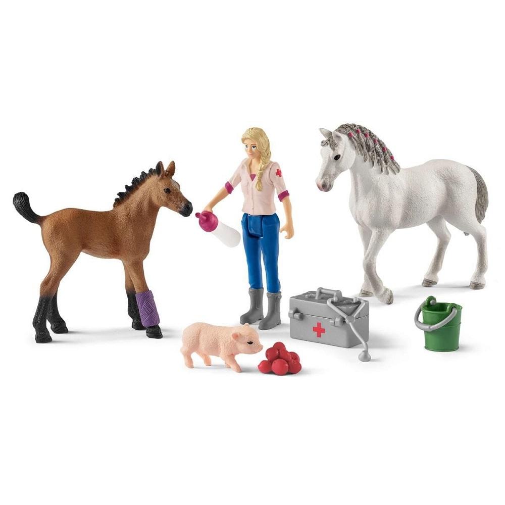 Schleich Vet Visiting Mare & Foal-Toys & Learning-Schleich-028099-babyandme.ca