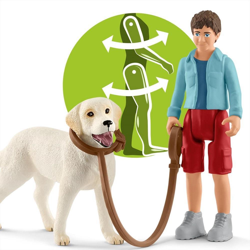 Schleich Walking with Labrador Retriever - DISC-Toys & Learning-Schleich-009219 WL-babyandme.ca