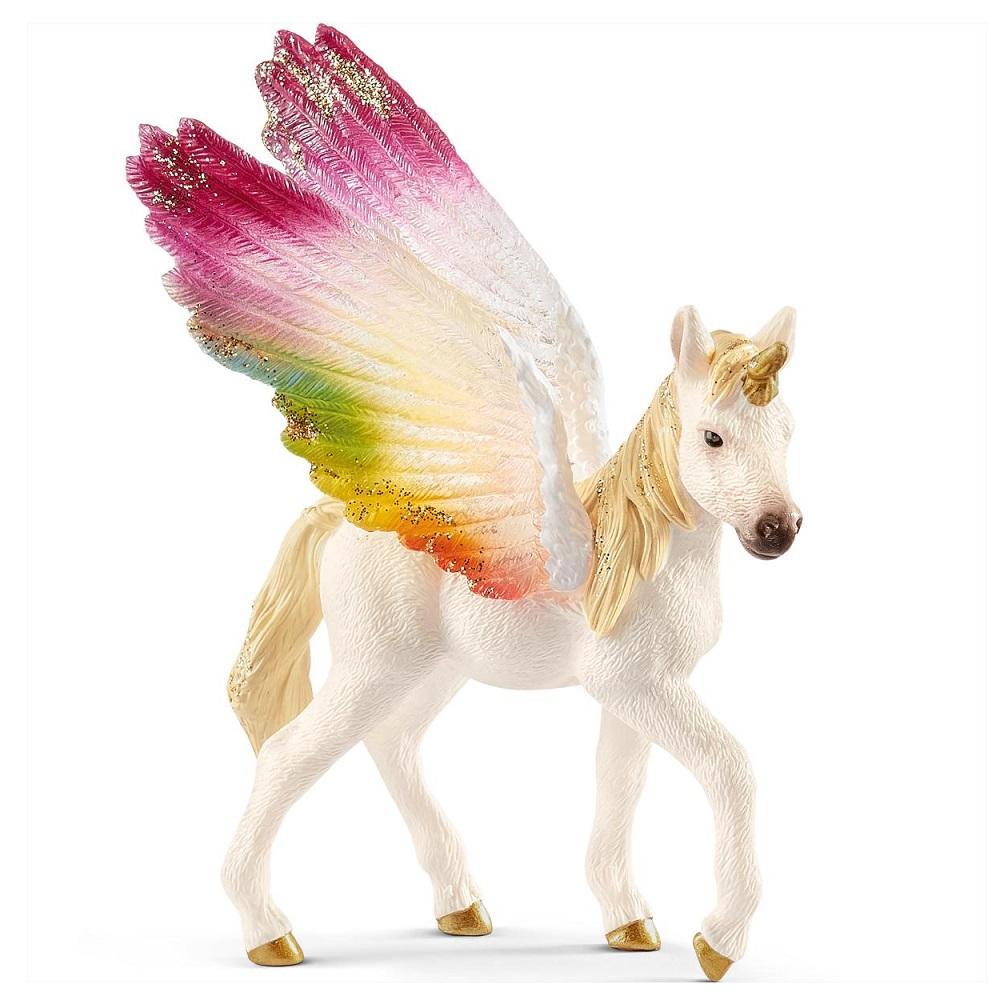 Schleich Winged Rainbow Unicorn Foal-Toys & Learning-Schleich-010833 WR-babyandme.ca