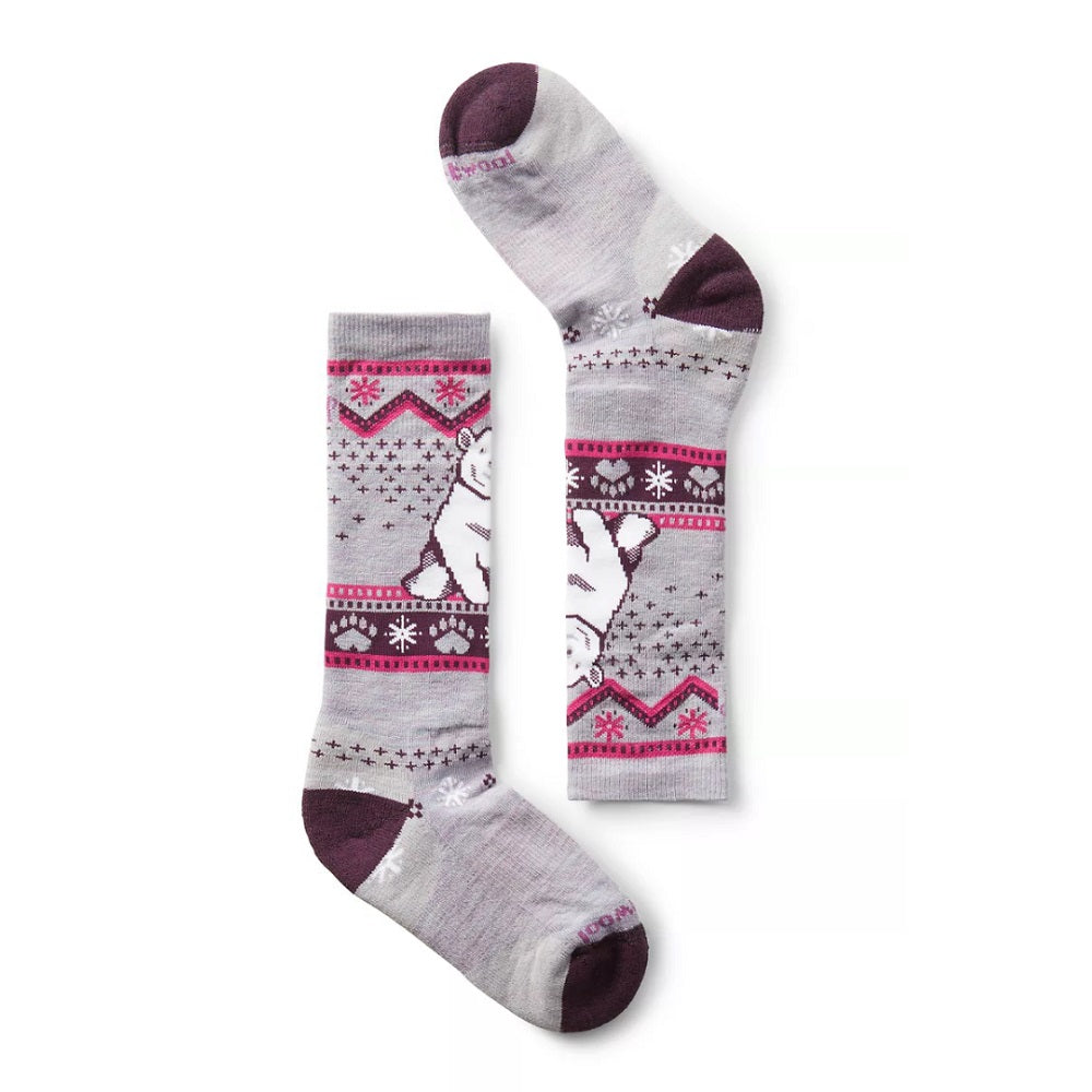 SmartWool Wintersport Full Cushion OTC Socks 1-Pack (Polar Bear Purple Eclipse)-Apparel-SmartWool--babyandme.ca