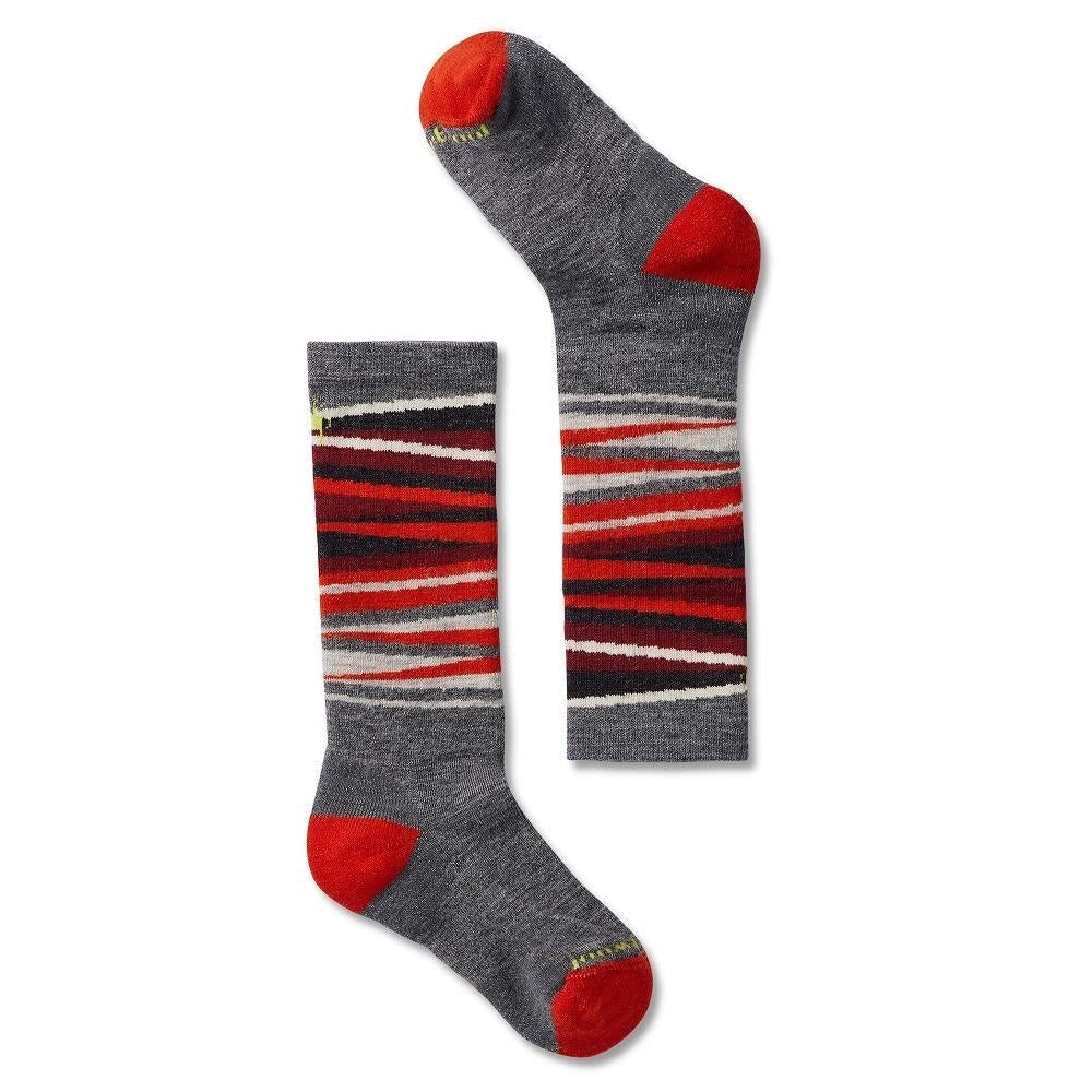 SmartWool Wintersport Socks 1-Pack (Medium Gray Stripe)-Apparel-SmartWool--babyandme.ca