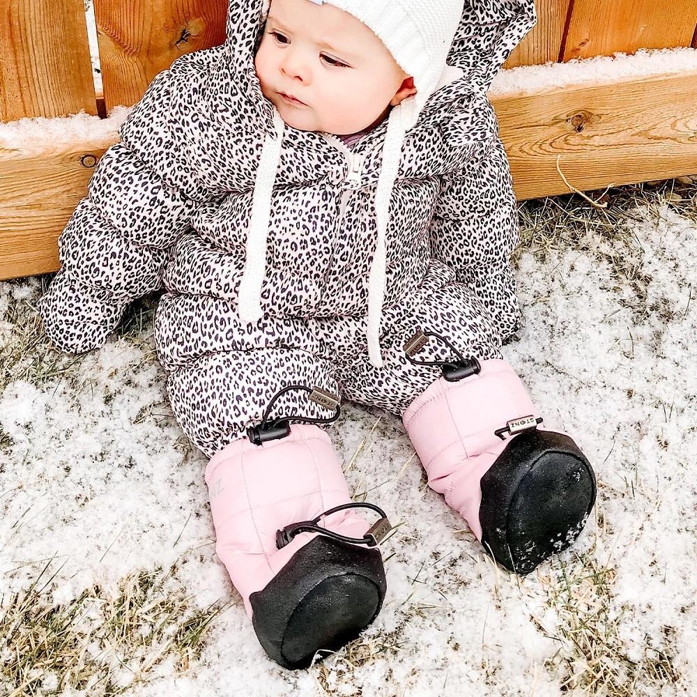 Stonz Toddler Puffer Booties (Haze Pink)-Apparel-Stonz--babyandme.ca