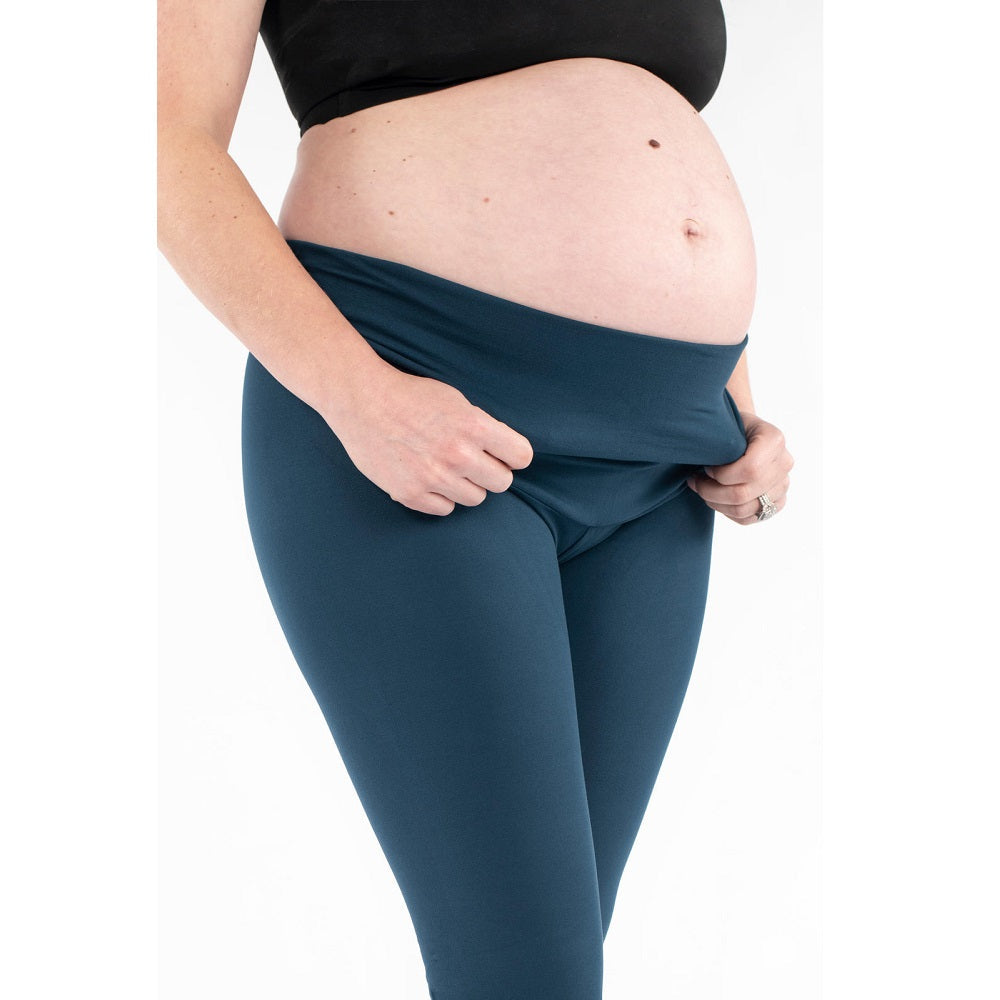 Maternity Velvety Soft 2 Pair Full Belly Coverage Legging Set