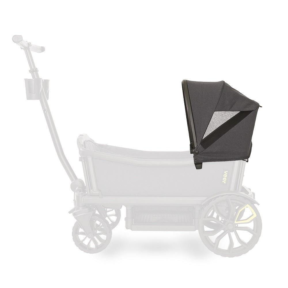 Veer Cruiser Retractable Canopy (Heather Grey)-Gear-Veer-031441 GY-babyandme.ca