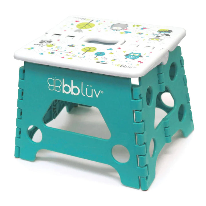 bblüv Stëp Folding Step Stool (Aqua)-Bath-bblüv-031637 AQ-babyandme.ca