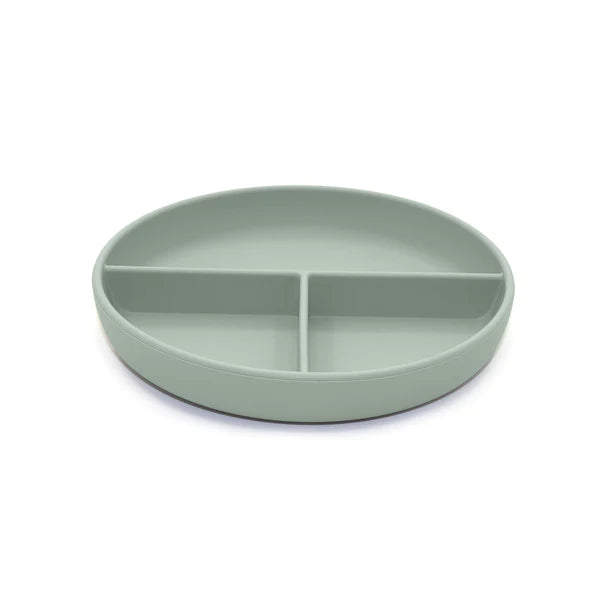 noüka Divided Suction Plate (Leaf)-Feeding-noüka-031725 LF-babyandme.ca