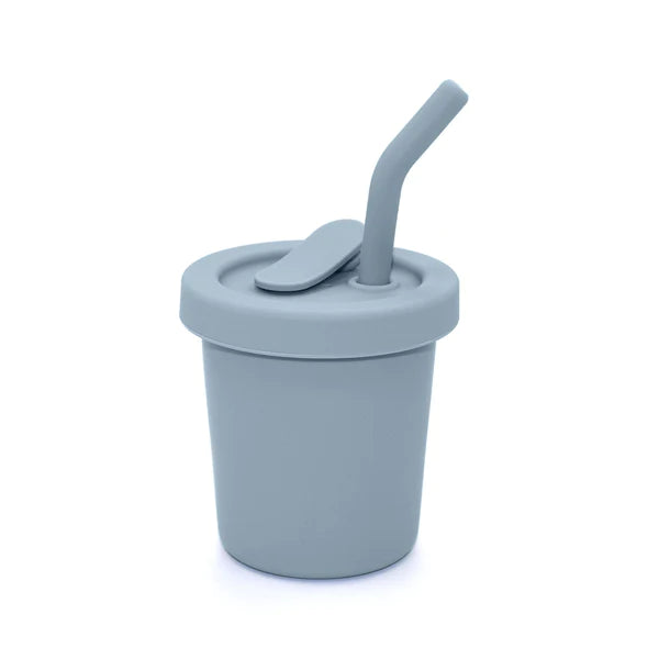 noüka Straw Cup 6oz (Lily Blue)-Feeding-noüka-031729 LB-babyandme.ca