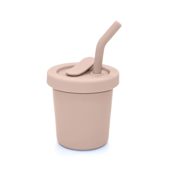 noüka Straw Cup 6oz (Soft Blush)-Feeding-noüka-031729 SB-babyandme.ca