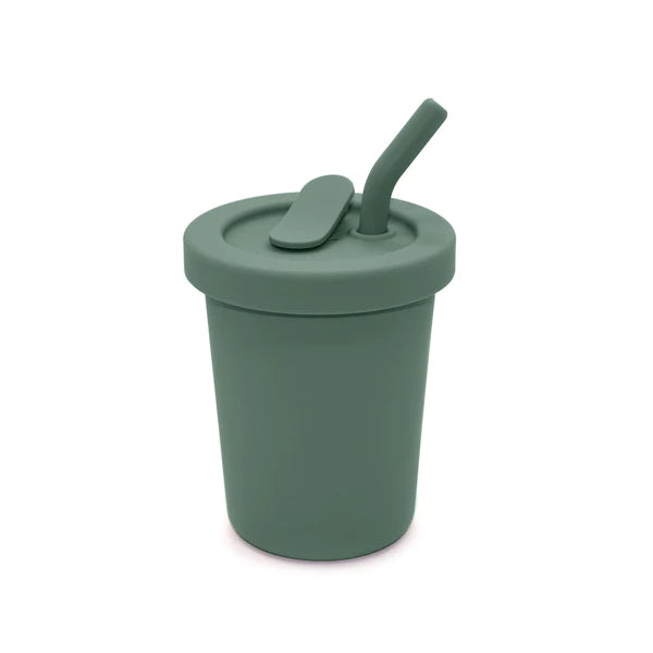 noüka Straw Cup 8oz (Fern)-Feeding-noüka-031728 FN-babyandme.ca